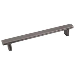 Hardware Resources 7-5/8" Overall Length Rectangle Cabinet Pull - 160 mm center-to-center Holes - Screws Included - Brushed Pewter - 867-160BNBDL