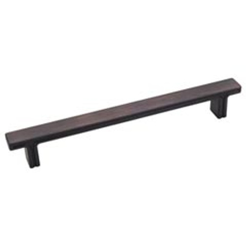 Hardware Resources 867-160DBAC 7-5/8" Overall Length Rectangle Cabinet Pull - 160 mm center-to-center Holes - Screws Included - Brushed Oil Rubbed Bronze