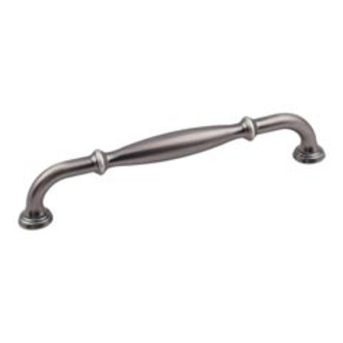 Hardware Resources 658-160BNBDL 7-1/16" Overall Length Cabinet Pull - 160 mm center-to-center Holes - Screws Included - Brushed Pewter