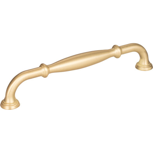 Hardware Resources 658-160BG 7-1/16" Overall Length Cabinet Pull - 160 mm center-to-center Holes - Screws Included - Brushed Gold