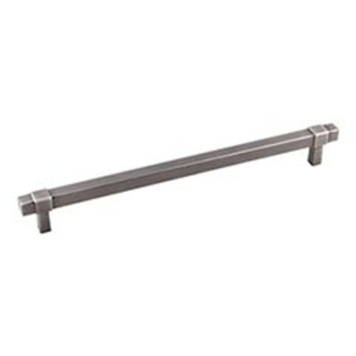 Hardware Resources 293-224BNBDL 10-1/16" Overall Length Square Bar Pull 224 mm center-to-center - Screws Included - Brushed Pewter