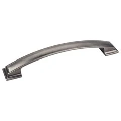 Hardware Resources 7-5/8" Overall Length Pillow Top Cabinet Pull - 160 mm center-to-center Holes - Screws Included - Brushed Pewter - 435-160BNBDL