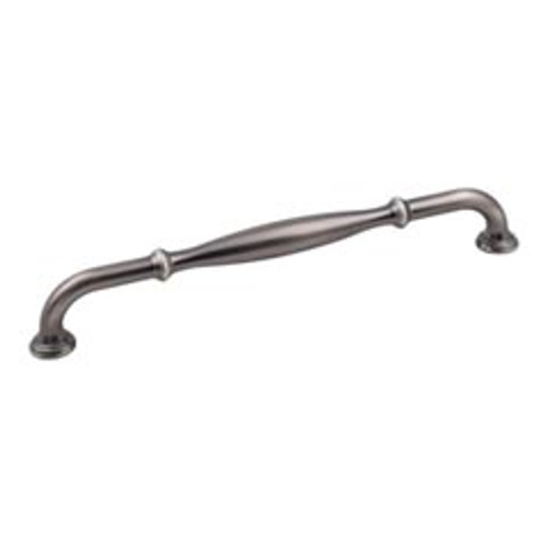 Hardware Resources 658-224BNBDL 9-7/8" Overall Length Cabinet Pull 224 mm center-to-center - Screws Included - Brushed Pewter
