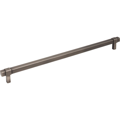 Hardware Resources 13-1/4" Overall Length Square Bar Pull 305 mm center-to-center - Screws Included - Brushed Pewter - 293-305BNBDL