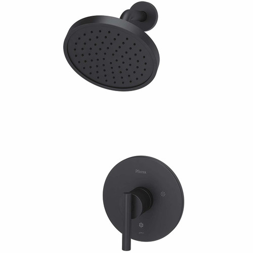 Pfister Contempra Shower Faucet Trim - Matte Black - LG89-7NCB