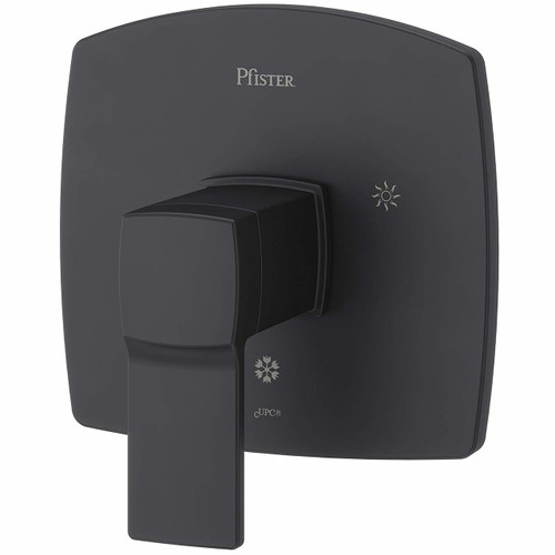 Pfister Deckard Valve Only Trim - Matte Black - R89-1DAB