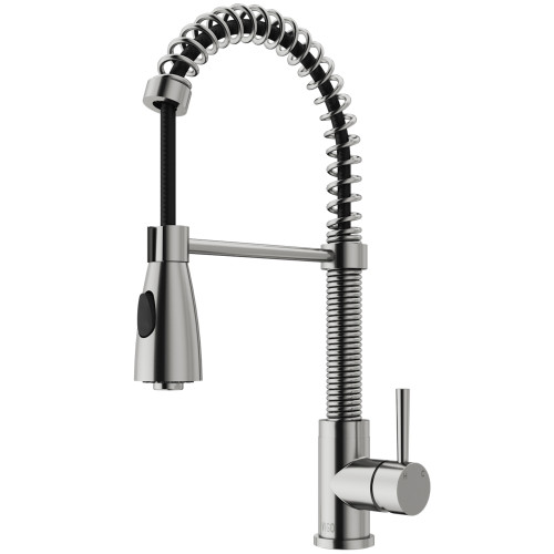 Vigo Brant Pull-Down Spray Kitchen Faucet In Stainless Steel