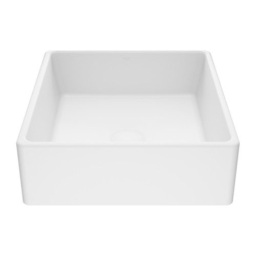 VIGO VG04001 Dianthus 14 1/2 inch Matte Stone Vessel Bathroom Sink