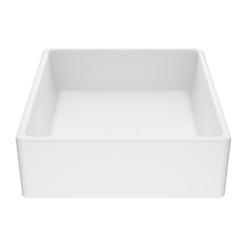Vigo Dianthus 14 1/2 inch Matte Stone Vessel Bathroom Sink