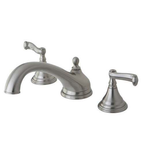 Kingston Brass Two Handle Roman Tub Filler Faucet - Brushed Nickel KS5538FL