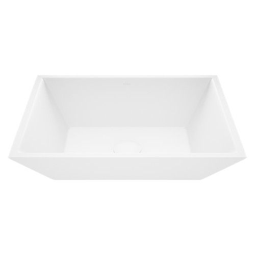Vigo Vinca Matte Stone Vessel Bathroom Sink - 13 3/4 inch