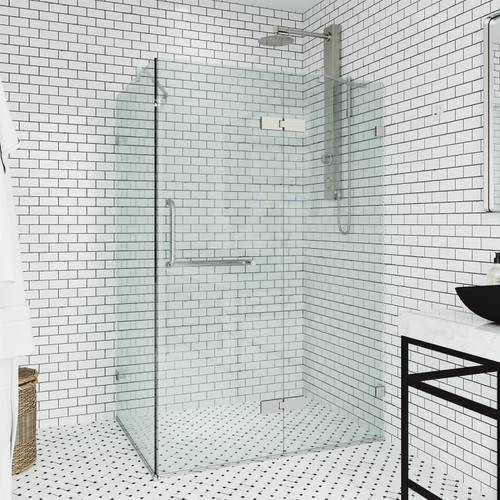 Vigo VG6011CHCL48 Monteray Frameless Shower Enclosure with Chrome Hardware