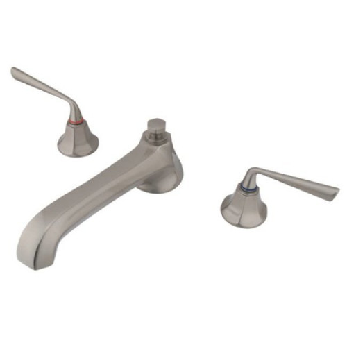 Kingston Brass Two Handle Roman Tub Filler Faucet - Brushed Nickel KS4308ZL