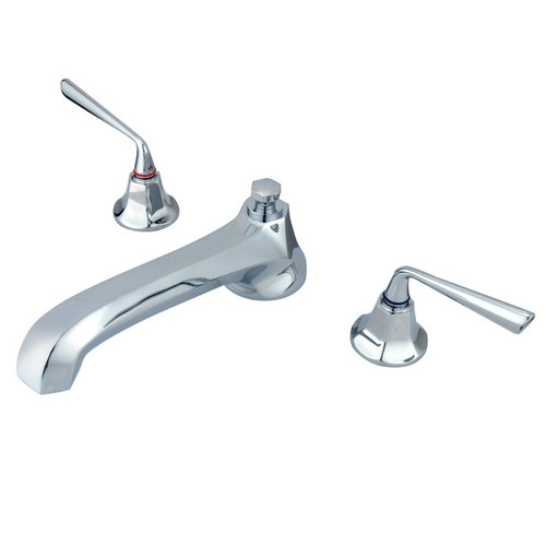 Kingston Brass Two Handle Roman Tub Filler Faucet - Polished Chrome KS4301ZL