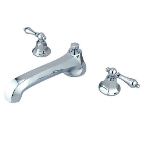 Kingston Brass Two Handle Roman Tub Filler Faucet - Polished Chrome KS4301AL