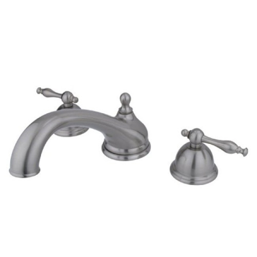 Kingston Brass Two Handle Roman Tub Filler Faucet - Brushed Nickel KS3358NL