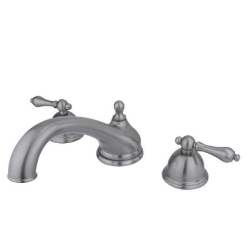 Kingston Brass Two Handle Roman Tub Filler Faucet - Brushed Nickel KS3358AL