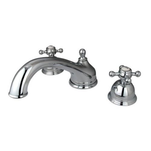 Kingston Brass Two Handle Roman Tub Filler Faucet - Polished Chrome KS3351BX