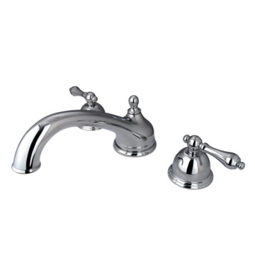 Kingston Brass Two Handle Roman Tub Filler Faucet - Polished Chrome KS3351AL