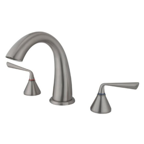 Kingston Brass Two Handle Roman Tub Filler Faucet - Brushed Nickel KS2368ZL