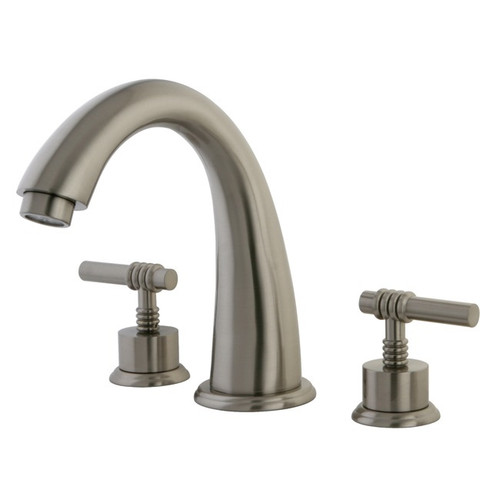 Kingston Brass Two Handle Roman Tub Filler Faucet - Brushed Nickel KS2368ML