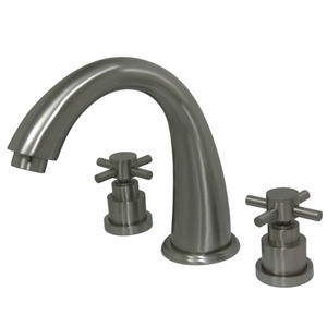 Kingston Brass Two Handle Roman Tub Filler Faucet - Brushed Nickel KS2368EX