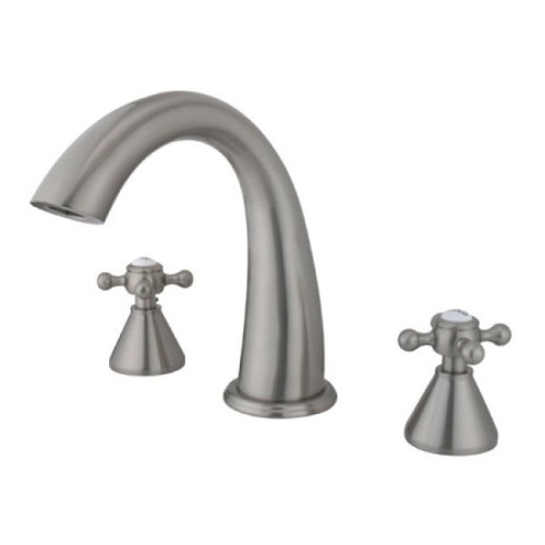 Kingston Brass Two Handle Roman Tub Filler Faucet - Brushed Nickel KS2368BX