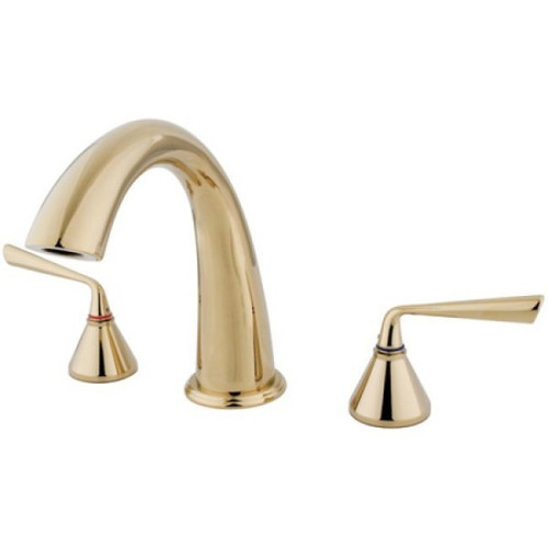 Kingston Brass Two Handle Roman Tub Filler Faucet - Polished Brass KS2362ZL