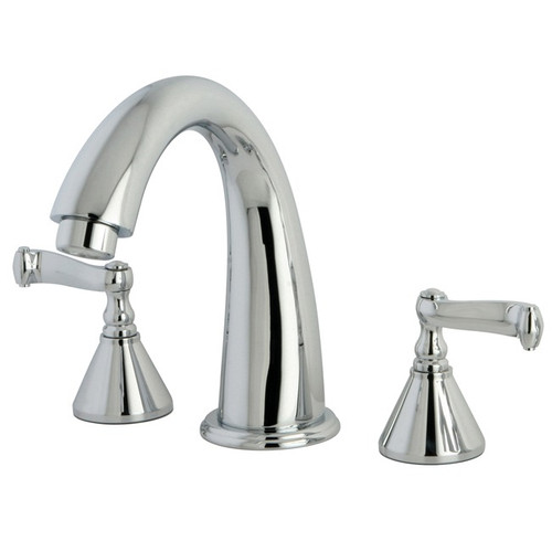 Kingston Brass Two Handle Roman Tub Filler Faucet - Polished Chrome KS2361FL