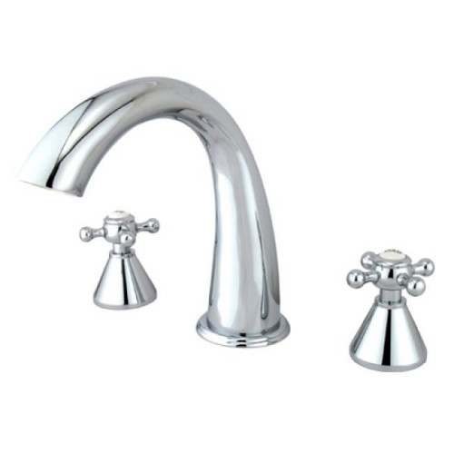 Kingston Brass Two Handle Roman Tub Filler Faucet - Polished Chrome KS2361BX