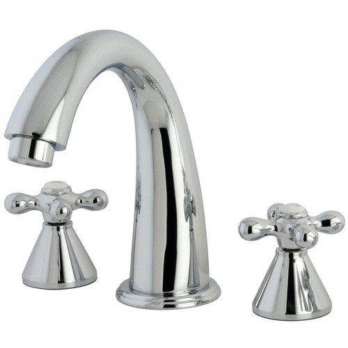 Kingston Brass Two Handle Roman Tub Filler Faucet - Polished Chrome KS2361AX