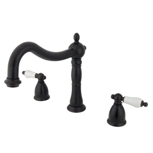 Kingston Brass Two Handle Roman Tub Filler Faucet - Oil Rubbed Bronze KS1345PL