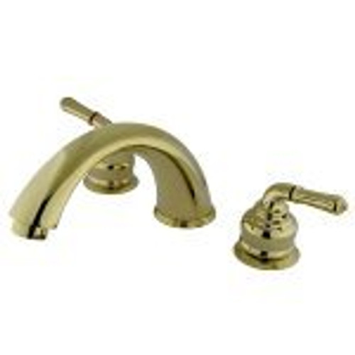 Kingston Brass Two Handle Roman Tub Filler Faucet - Polished Brass KB362