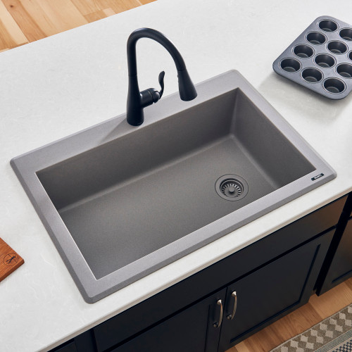 Silicone Bottom Grid Sink Mat for RVG1033 and RVG2033 Sinks Black