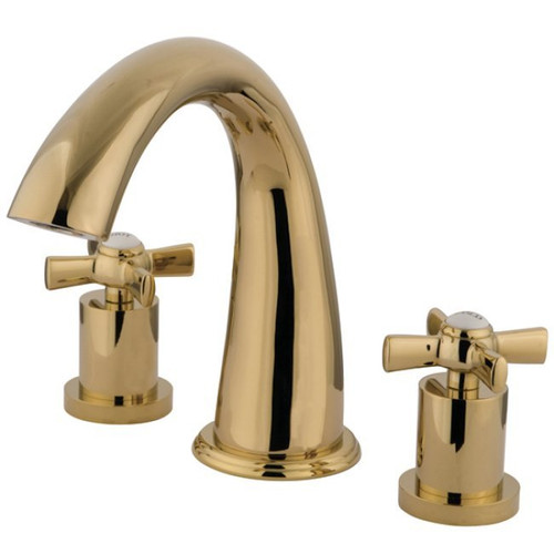 Kingston Brass Two Handle Roman Tub Filler Faucet - Polished Brass - KS2362ZX