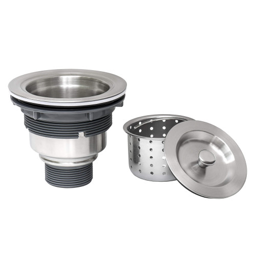 Ruvati Kitchen Sink Basket Strainer, Stainless Steel - RVA1025
