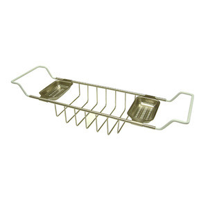 Kingston Brass CC2158 Clawfoot Tub Soap Caddy Adjustable 26" To 33" - Brushed Nickel