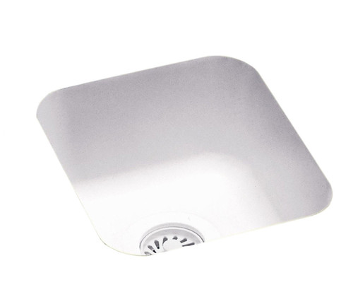 Swanstone 13 x 15 Undermount Entertainment Sink in White - US01513SB.010