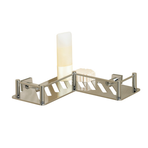 Valsan 53606MB Essentials L-Shaped Shower Shelf w Braga Backplate 7 7/8" X 7 7/8" X 3 1/2" - Matte Black Valsan 53606MB Essentials L-Shaped Shower Shelf w Braga Backplate 7 7/8" X 7 7/8" X 3 1/2" - Matte Black