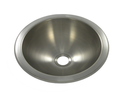 Opella 10" Round Bar Sink - Drop In or Undermount - Brushed Stainless - 18085.046