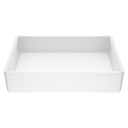 Vigo Magnolia Matte Stone Vessel Bathroom Sink - 21 1/4 x 13 7/8 inches