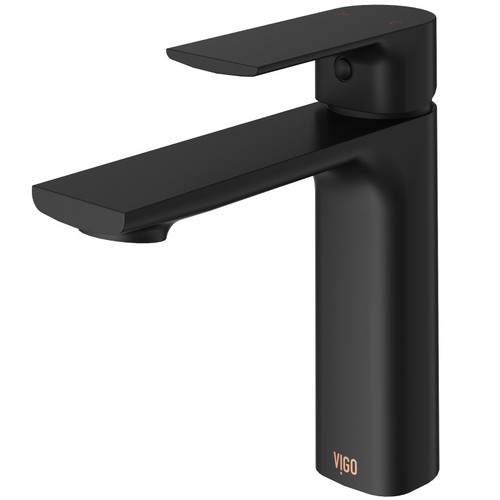 VIGO VG01043MB Davidson Single Hole Bathroom Faucet In Matte Black