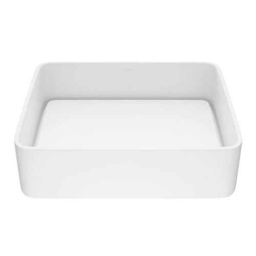 Vigo Jasmine Matte Stone Vessel Bathroom Sink - 14 5/8 inches