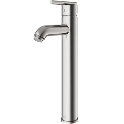 Vigo Single Handle Lavatory Vessel Faucet - Brushed Nickel