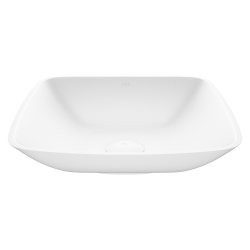 Vigo Hyacinth Matte Stone Vessel Bathroom Sink - 13 3/4 inch