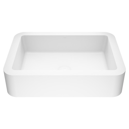 Vigo Petunia Matte Stone Vessel Bathroom Sink - 15 3/4 inch