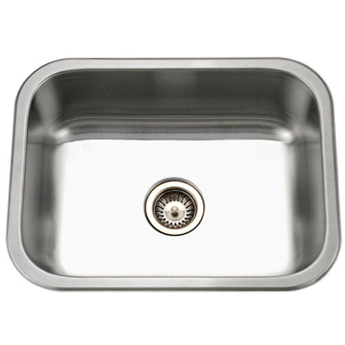 Hamat VITALITY 23 3/16" x 17 15/16" Undermount One Bowl Kitchen Sink & Strainer - Stainless Steel