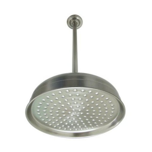 Kingston Brass K225K28 10" Shower Head & 17" Ceiling Support Combo - Brushed Nickel