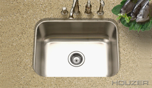 Hamat CLASSIC 23 3/16" X 17-15/16" Undermount One Bowl Kitchen Sink & Strainer - Stainless Steel