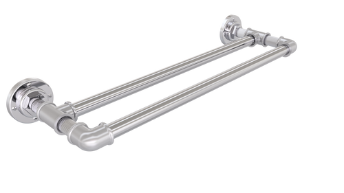 Valsan PI145045CR Industrial Chrome Double Towel Bar / Rail, 18"